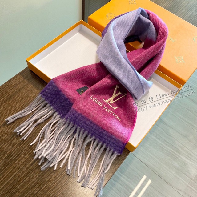 Louis Vuitton圍巾 路易威登海外專櫃最新男士女士情侶羊絨圍巾 LV高品質進口羊絨圍巾  mmj1506